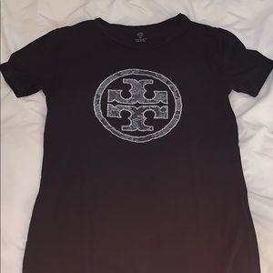 Tory Burch black cotton T-shirt